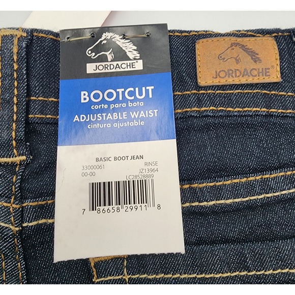 Jordache Girl's Bootcut Jeans Size 4 Adjustable Waist Basic Boot Jean - Picture 5 of 6